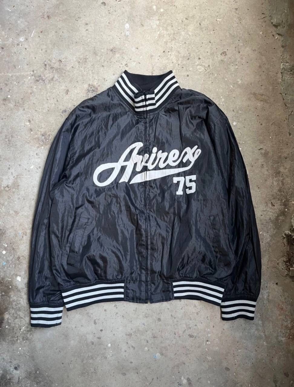 Avirex Avirex Nylon Varsity Black Bomber Jacket Size US XL / EU 56 / 4 - 1 Thumbnail
