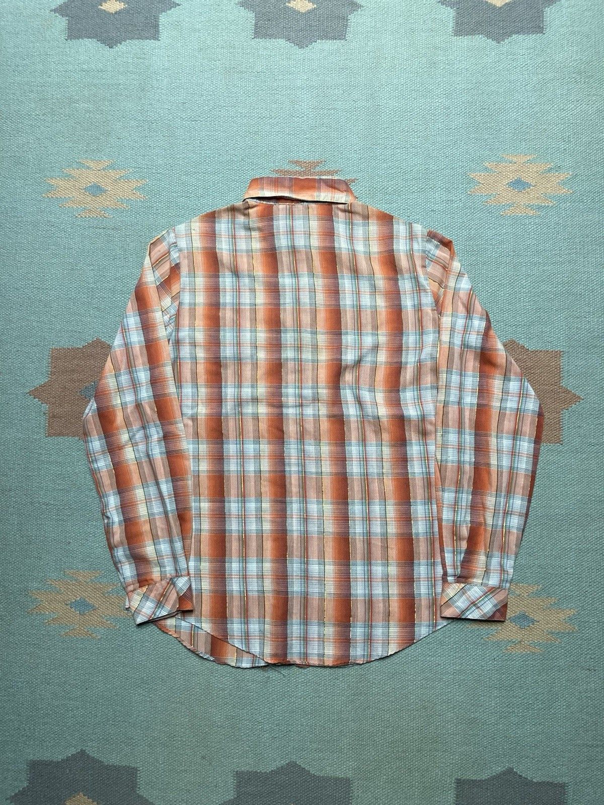 Vintage Vintage 60s button shirt plaid poly cotton women’s small Size S / US 4 / IT 40 - 5 Thumbnail