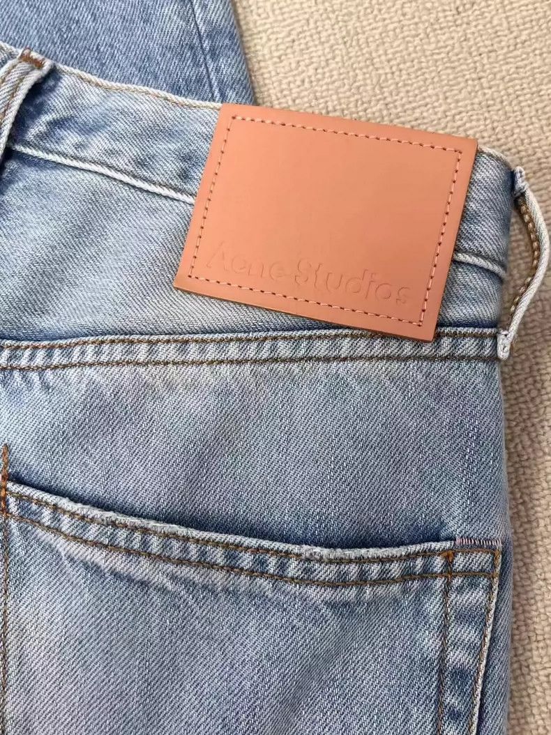 Acne Studios Acne Studios Light blue retro straight-leg low-rise jeans Size US 28 / EU 44 - 3 Thumbnail