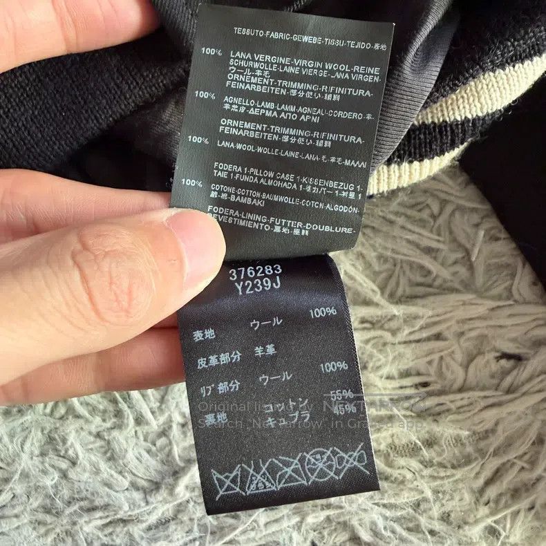Saint Laurent Paris Saint Laurent Paris Black Samurai Wool and Leather Basebal Size XXS / US 00 / IT 34 - 6 Thumbnail