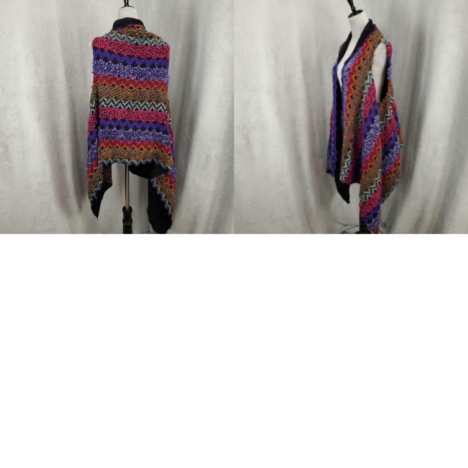 Soft Surroundings Soft Surroundings Cardigan Sweater One Size Boho Artsy Sleeveless Open Front Vintage No Size ONE SIZE - 9 Thumbnail
