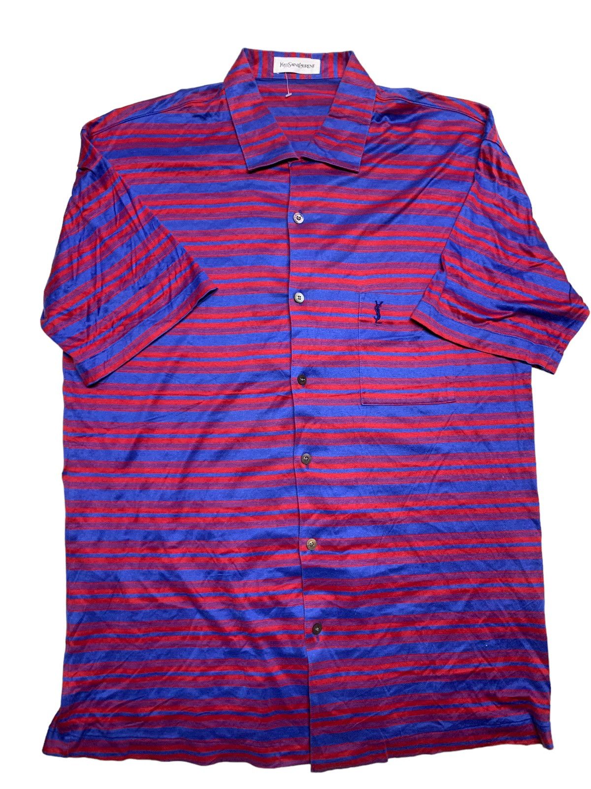 Yves Saint Laurent YSL men striped shorts sleeve Size US M / EU 48-50 / 2 - 2 Thumbnail