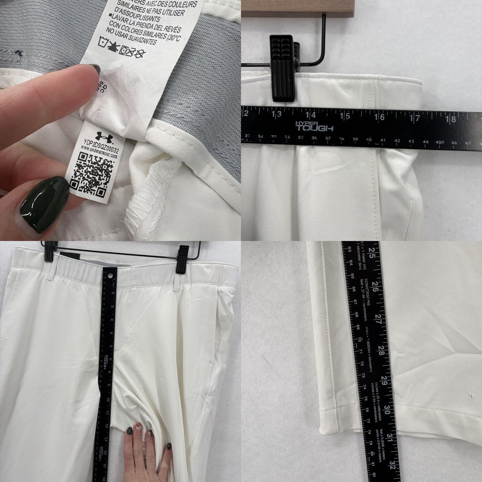 Under Armour Under Armour Pants Womens 14 White HeatGear Golf Trousers Stretch Sport Travel Size 36" / US 14 / IT 50 - 8 Thumbnail