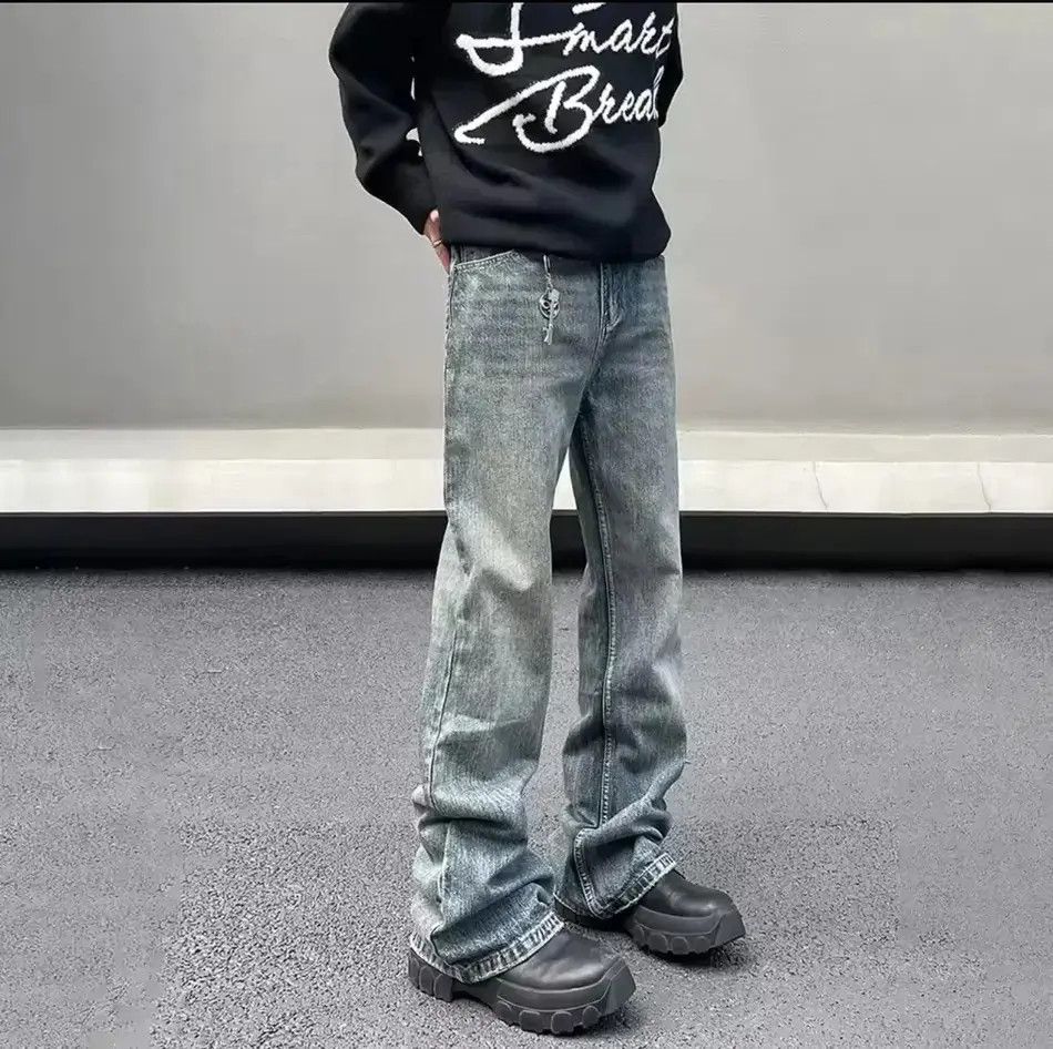 Japanese Brand Streetwear Straight Casual Washed Retro Jeans Size US 32 / EU 48 - 1 Thumbnail