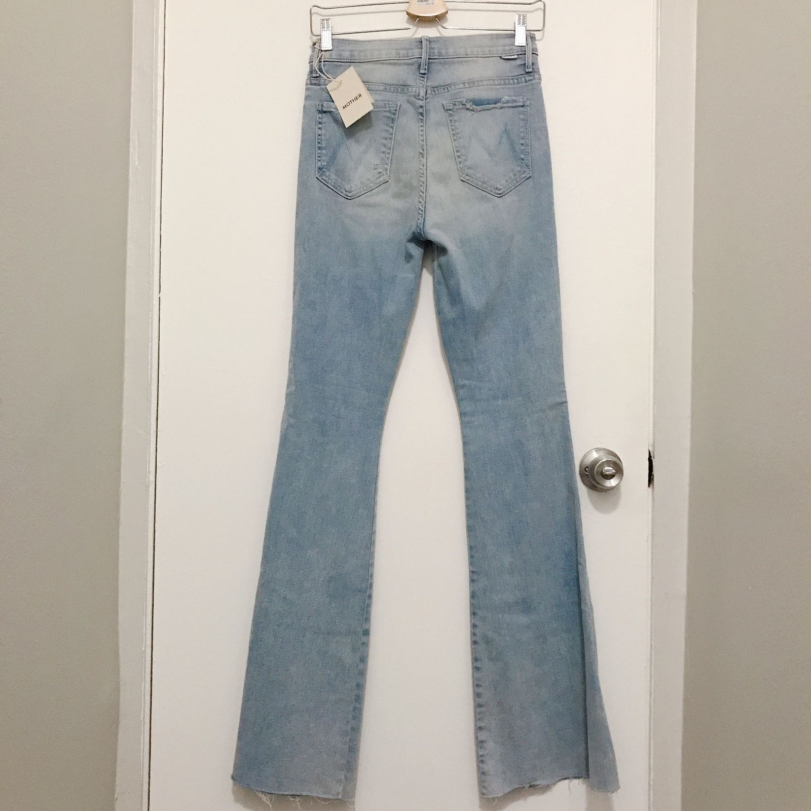 MOTHER MOTHER The Super Cruiser Double Heel Fray Flare Jeans Size 27" / US 4 / IT 40 - 7 Thumbnail