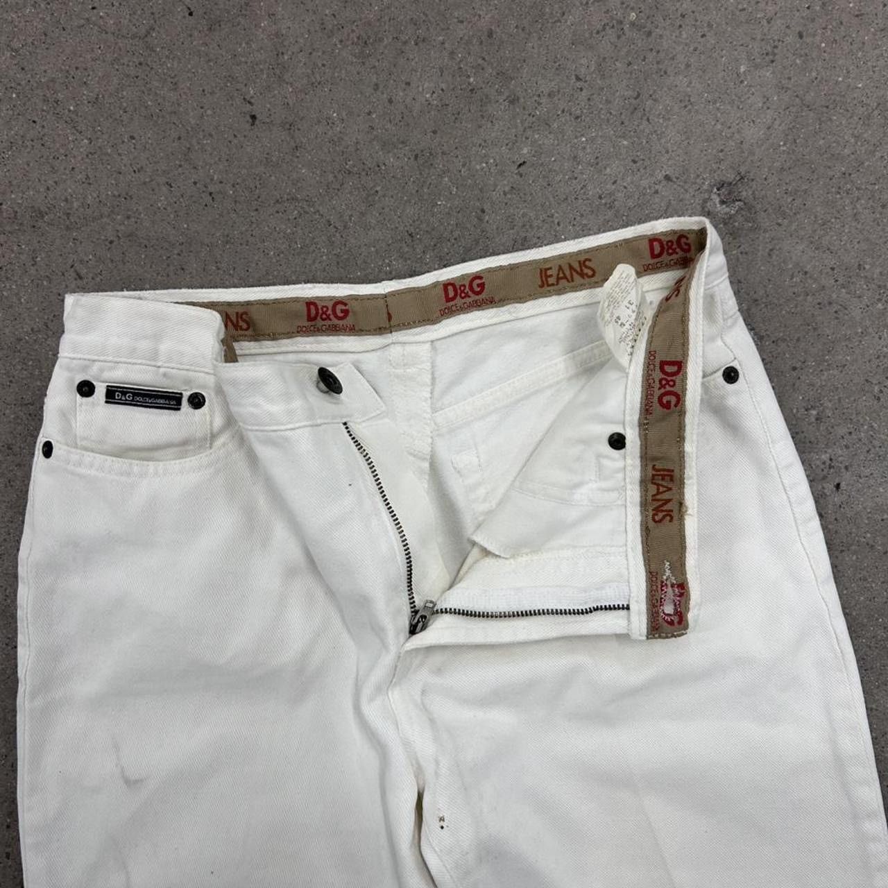 Dolce & Gabbana Dolce & Gabbana flare white jeans vintage size 30 Size 30" / US 8 / IT 44 - 5 Thumbnail