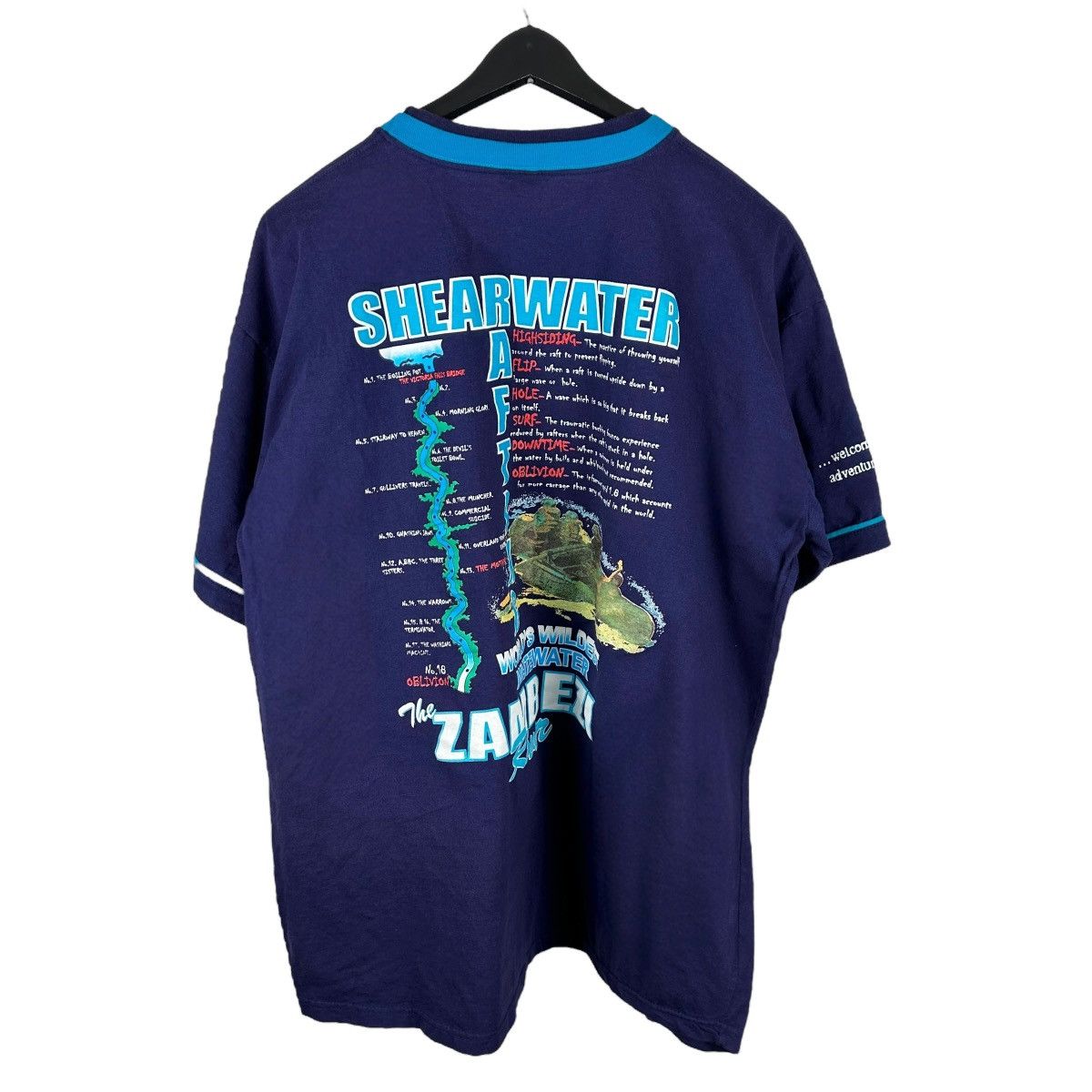 Vintage Vintage 90s Shearwater Rafting Zambezi Tourist Shirt Size US XXL / EU 58 / 5 - 2 Thumbnail