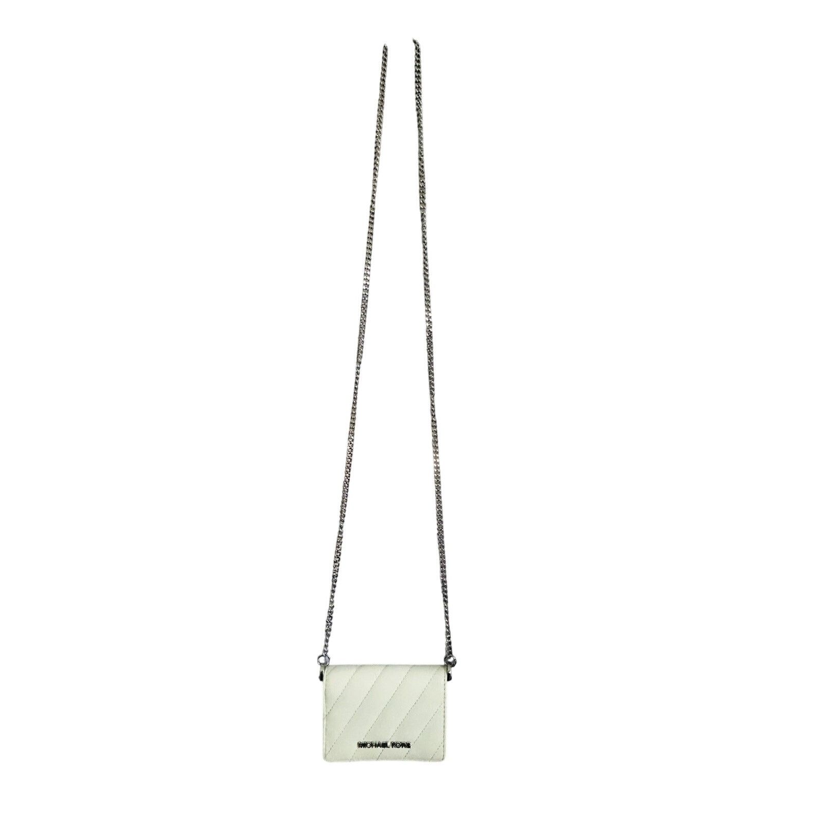 Michael Kors New Michael Kors Mini Purse White Leather Quilted Crossbody Size ONE SIZE - 16 Thumbnail