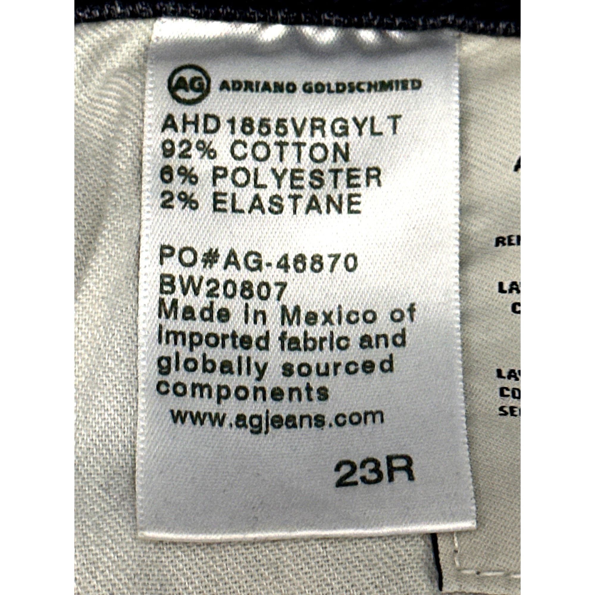 AG Adriano Goldschmied AG Adriano Goldschmied The Prima Ankle Cigarette Jeans Black Size 23" - 11 Thumbnail