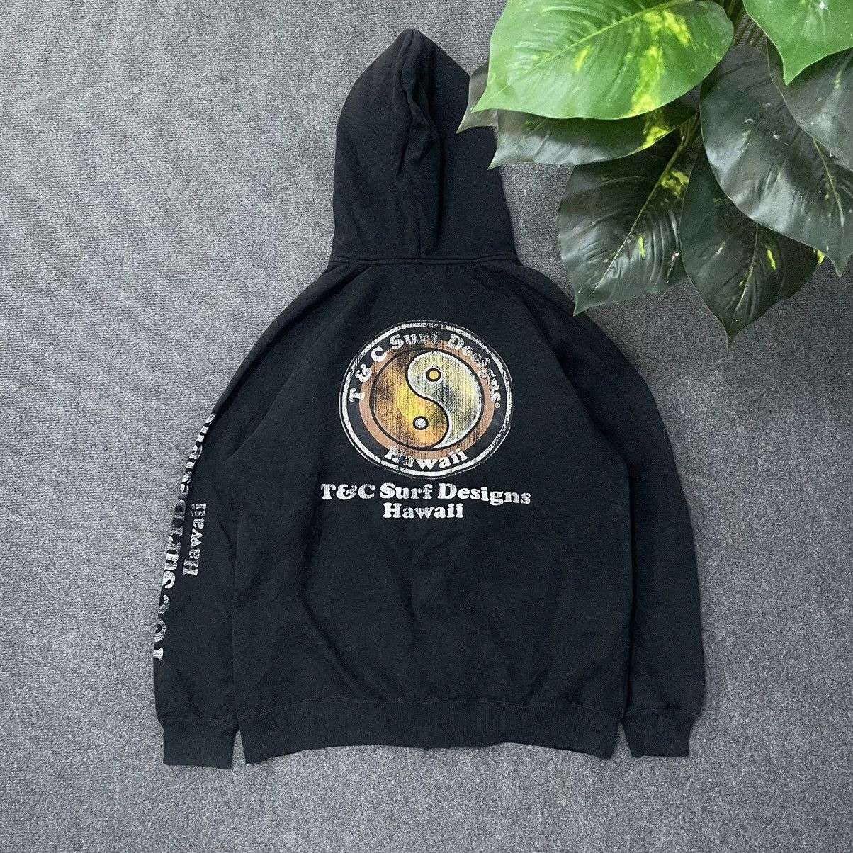 Affliction × If Six Was Nine × Japanese Brand T&C Surf Ying Yang Big Logo Zip Up Hoodie Size US L / EU 52-54 / 3 - 1 Thumbnail