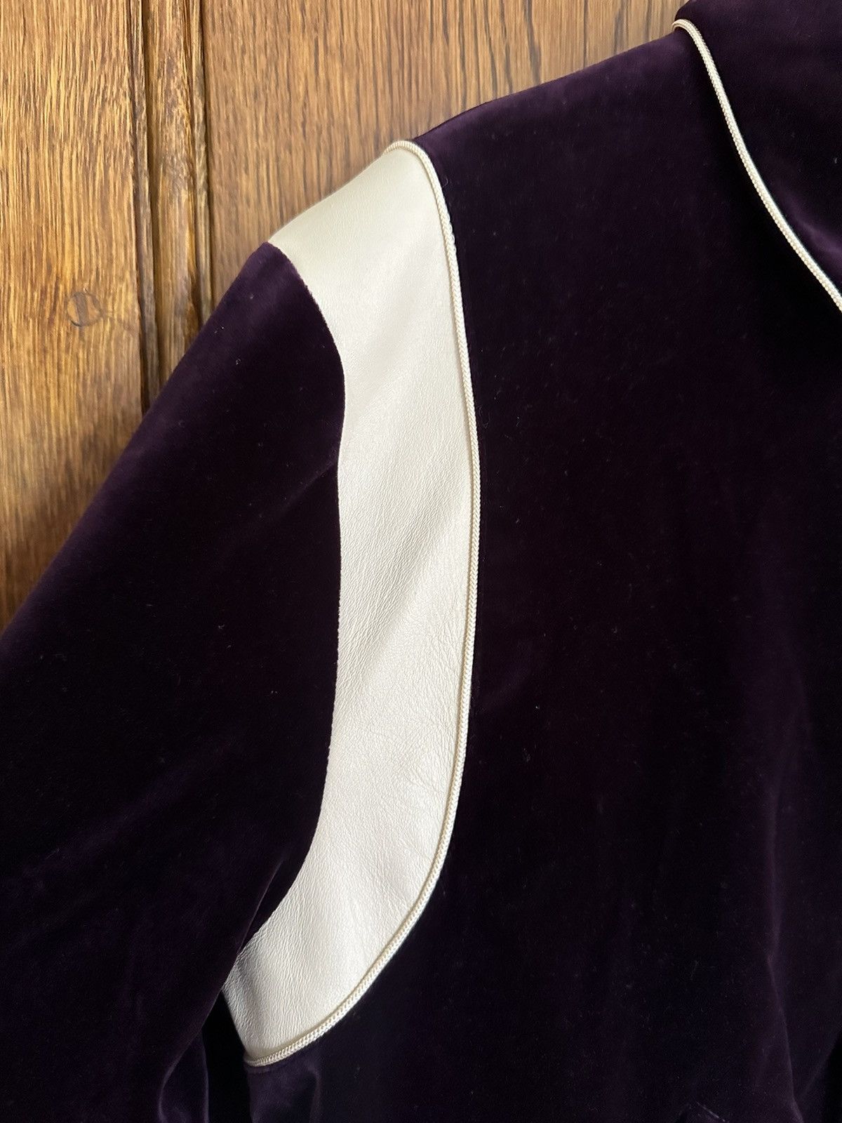 Celine Grail FW20 Celine purple velvet teddy jacket 46 Size US S / EU 44-46 / 1 - 14 Thumbnail