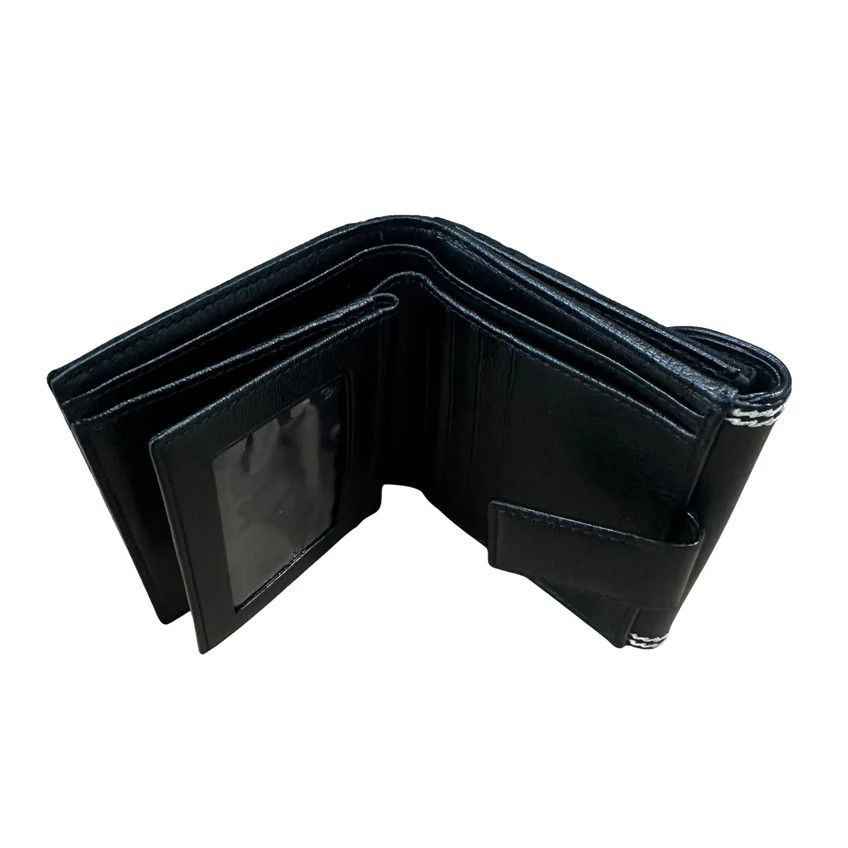 Dior Dior Mini Saddle Compact Wallet Flower Oblique Black Size ONE SIZE - 4 Thumbnail