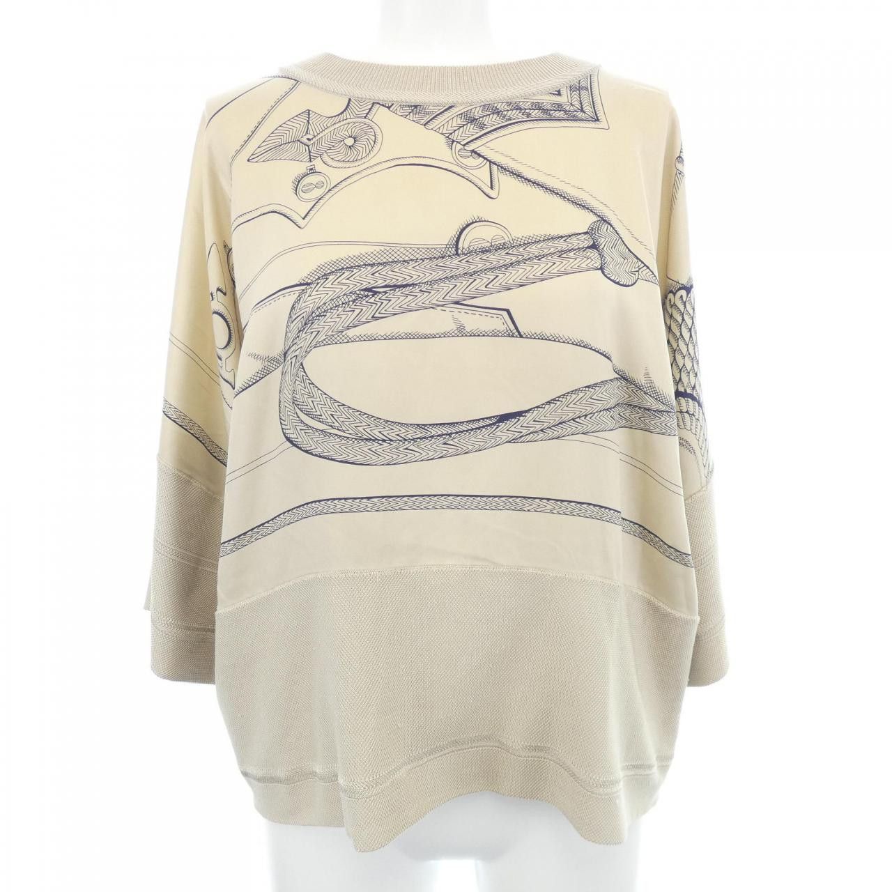 Hermes Hermes Twill Reine Silk Top Others Tops DUTY FREE for USA
