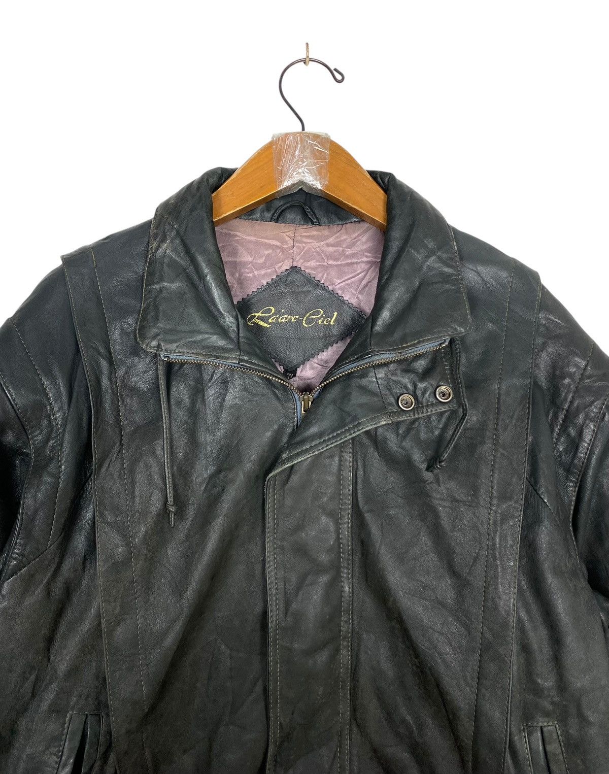 Vintage Rare‼️ Vintage Lear Ciel Genuine Leather Jacket Size US M / EU 48-50 / 2 - 4 Thumbnail