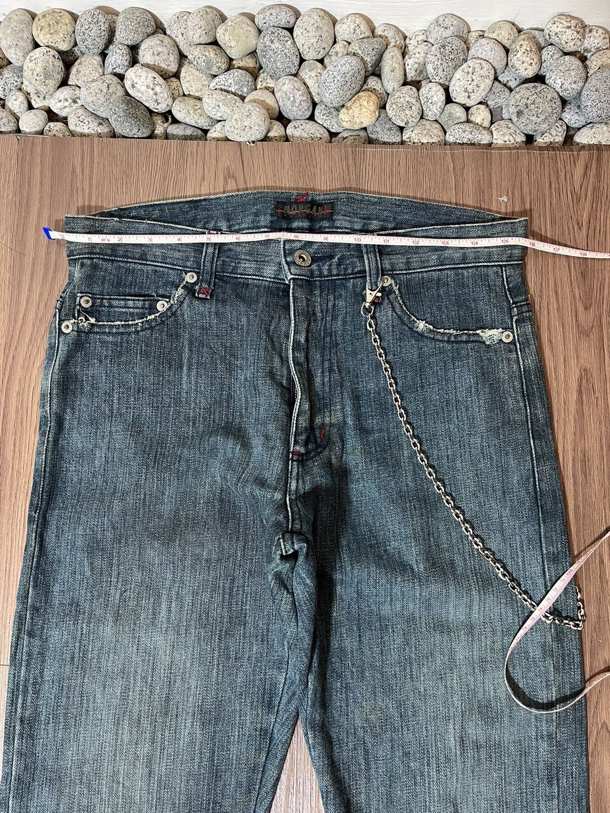 Morgan Homme Morgan Homme rusty washed flare denim Size US 31 - 13 Thumbnail
