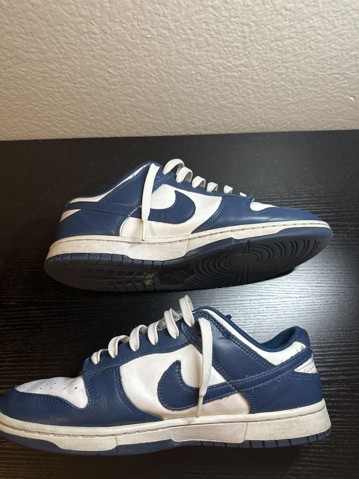 Nike Nike Dunk Low Navy Blue White Size US 10.5 / EU 43-44 - 3 Thumbnail