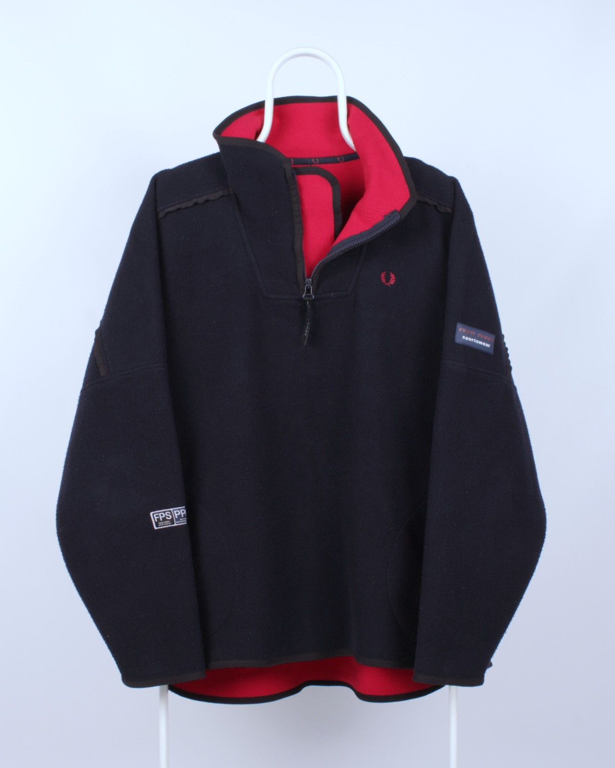 Fred Perry × Vintage FRED PERRY Sportswear Protective Vintage Fleece Jacket Size US XL / EU 56 / 4 - 1 Thumbnail