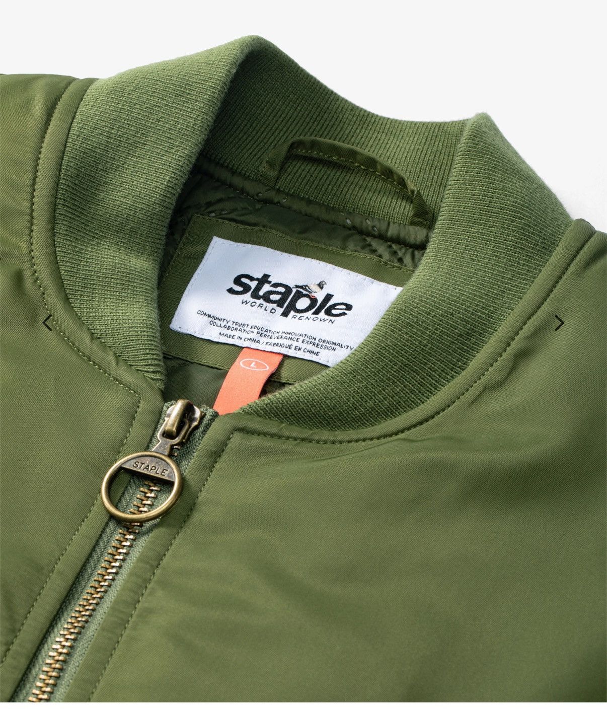 Staple Staple NYC Pigeon Logo Bomber Jacket Olive Brand New BNWT Size US XL / EU 56 / 4 - 2 Thumbnail