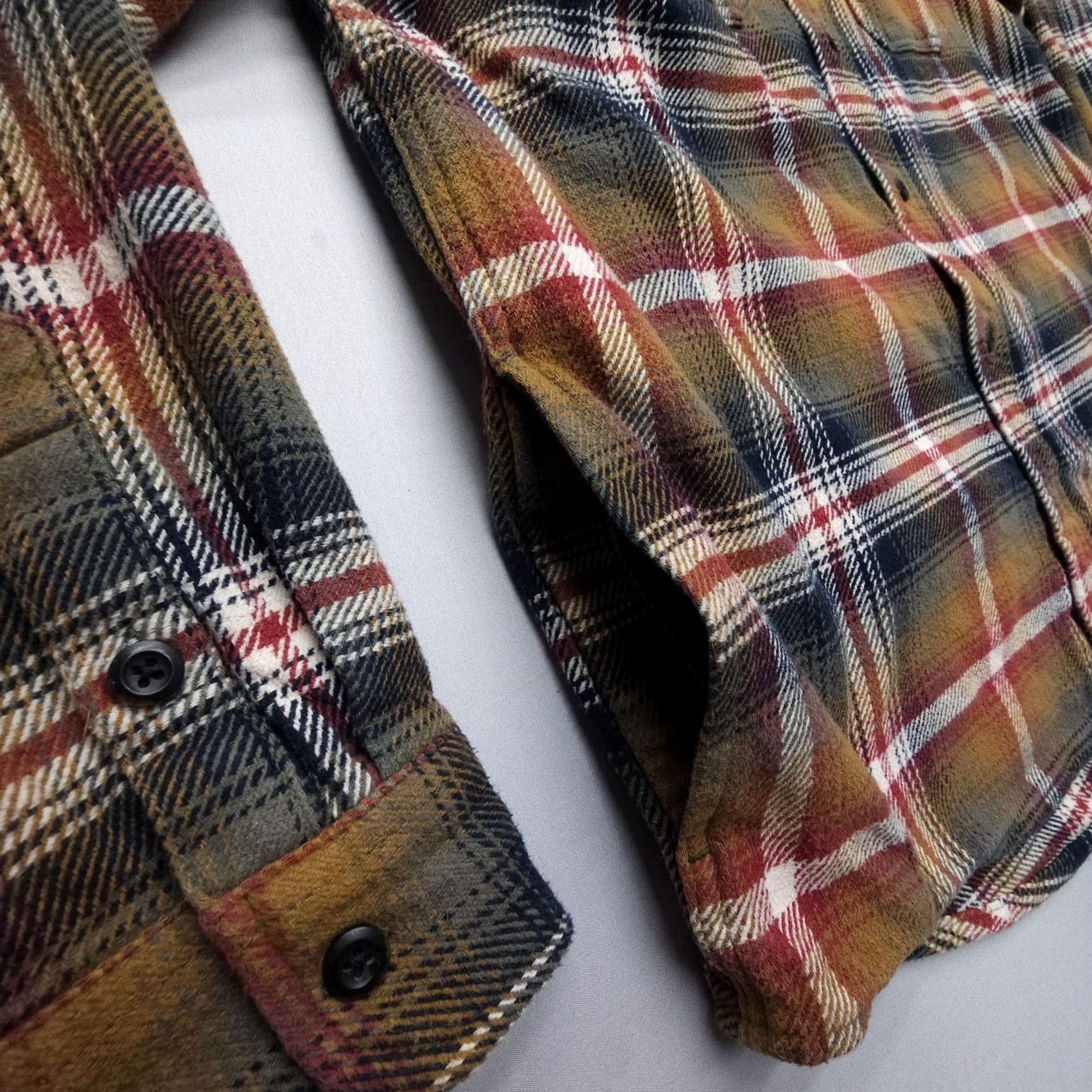 Orvis Orvis Shirt Shacket Plaid Heavyweight Cotton Flannel Mens XL Multicolor Outdoor Casual Workwear Shirt Shacket Size US XL / EU 56 / 4 - 5 Thumbnail