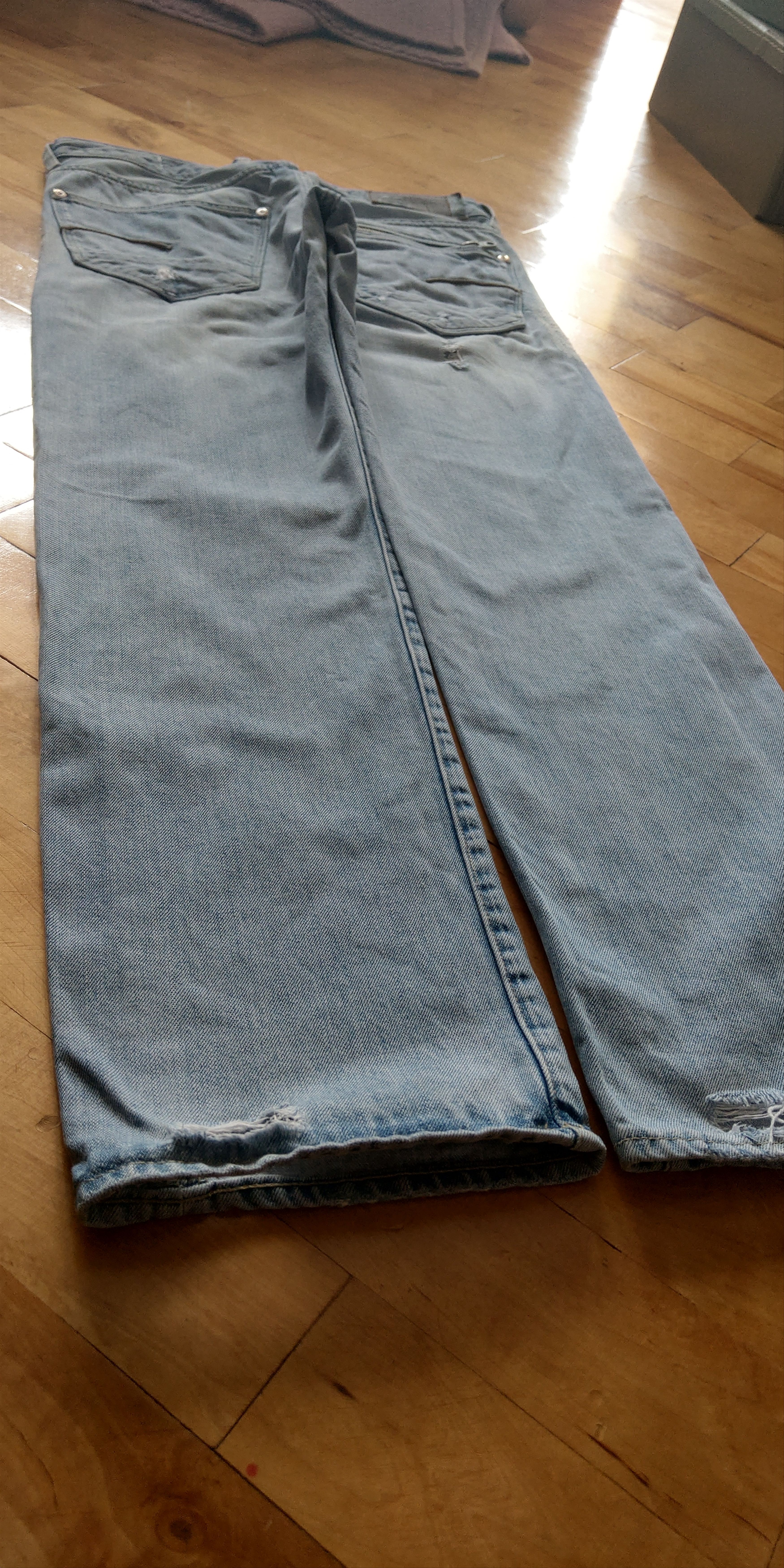 G-Star Mid Skinny Raw Denim Pants Baggy Distressed Goth y2k G-STAR Size US 31 - 10 Thumbnail