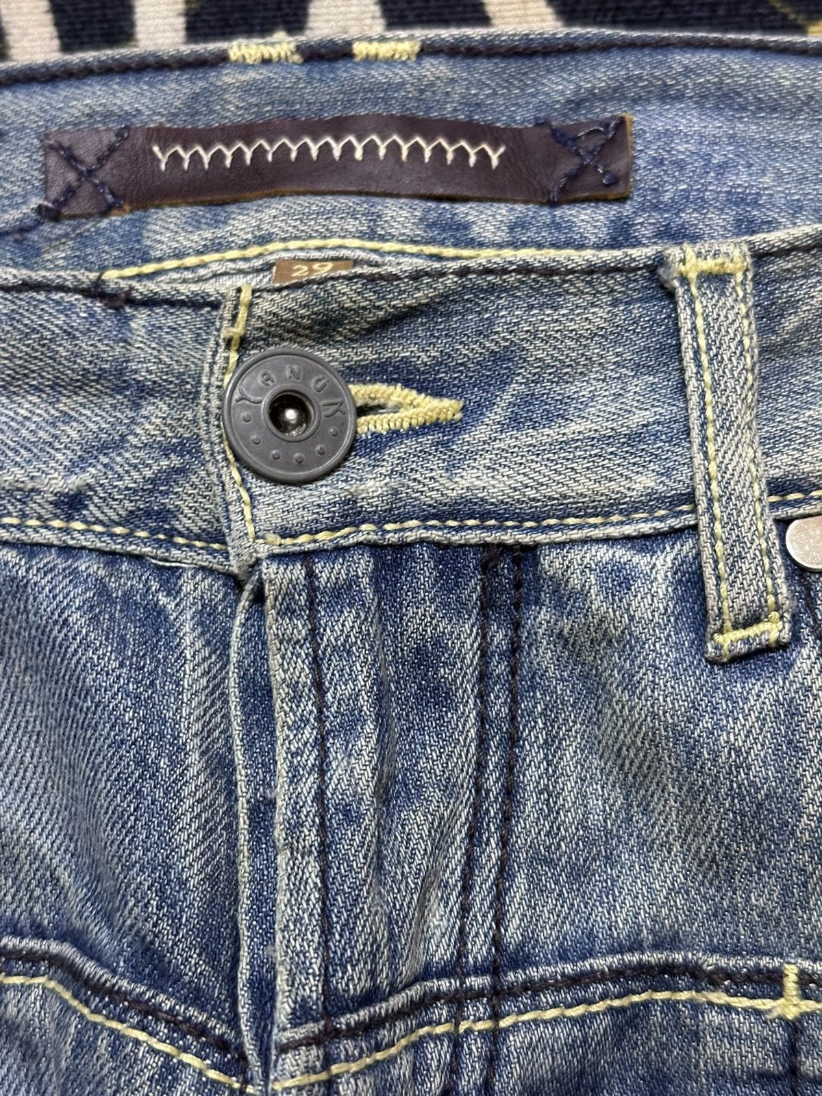 20471120 Vintage Yanuk Flare Mudwash Grunge Punk Denim Size US 31 - 8 Thumbnail