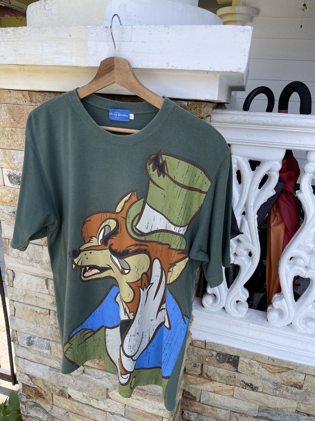 Cartoon Network Rare🔥Tokyo Disney T Shirt Big Bad Wolf Pinocchio Disney Size US L / EU 52-54 / 3 - 4 Thumbnail