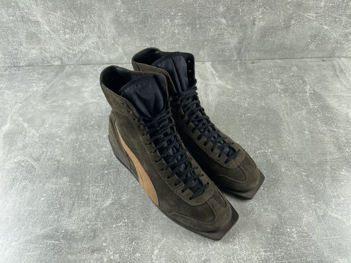 Puma RARE Puma 1970s Ex Weltmeister Suede High Top Sneakers Brown Size US 8 / EU 41 - 3 Thumbnail