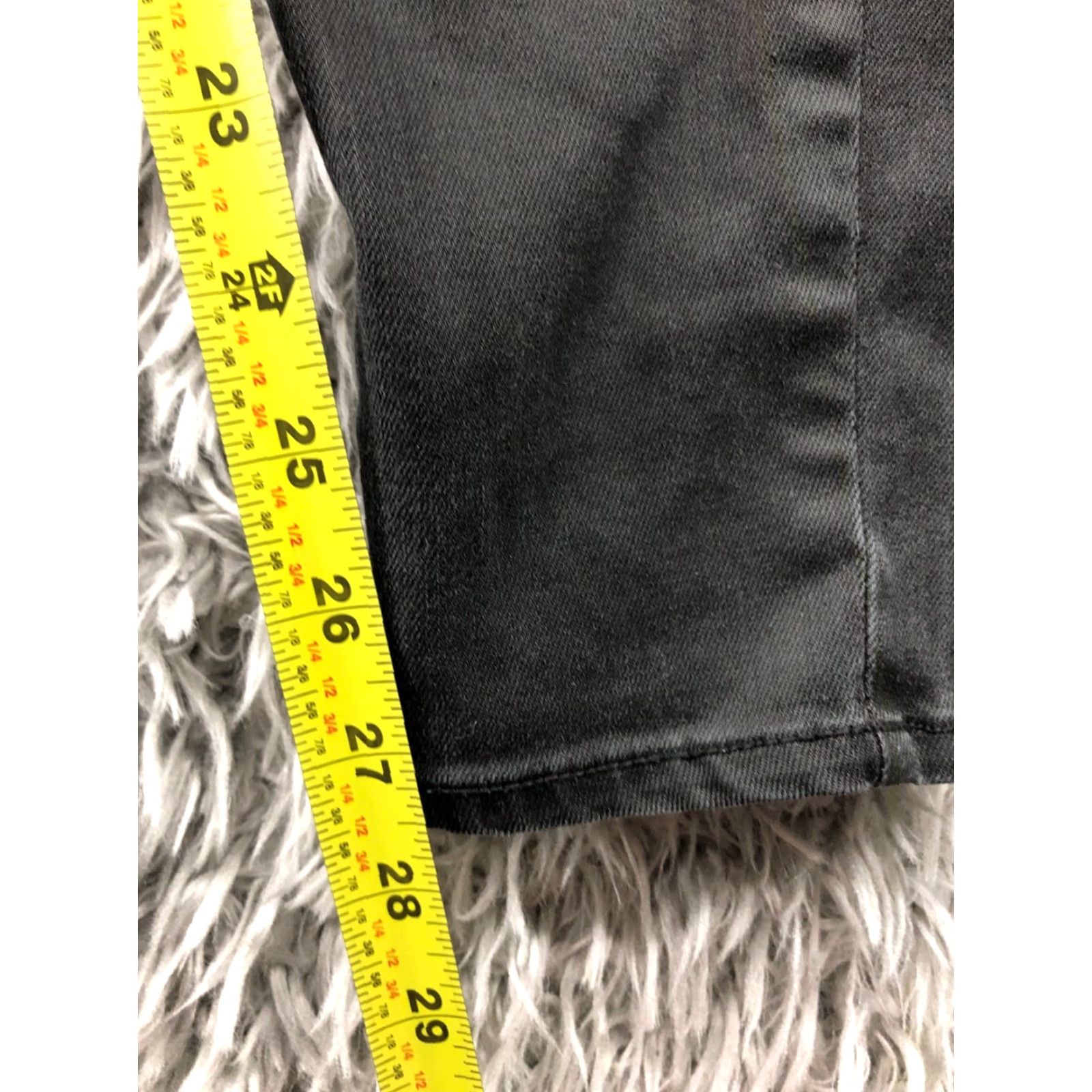 Old Navy Old Navy Rockstar Jegging Dark Wash Black 6 Womens Jeans Regular Rise 28in Inseam Denim Cotton Belt Loops 5-Pocket Zipper Button Size 28" / US 6 / IT 42 - 3 Thumbnail