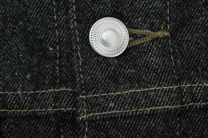 A.PRESSE A. PRESSE Black Denim Trucker Jacket AP-1002 Cotton Black Size US M / EU 48-50 / 2 - 13 Thumbnail