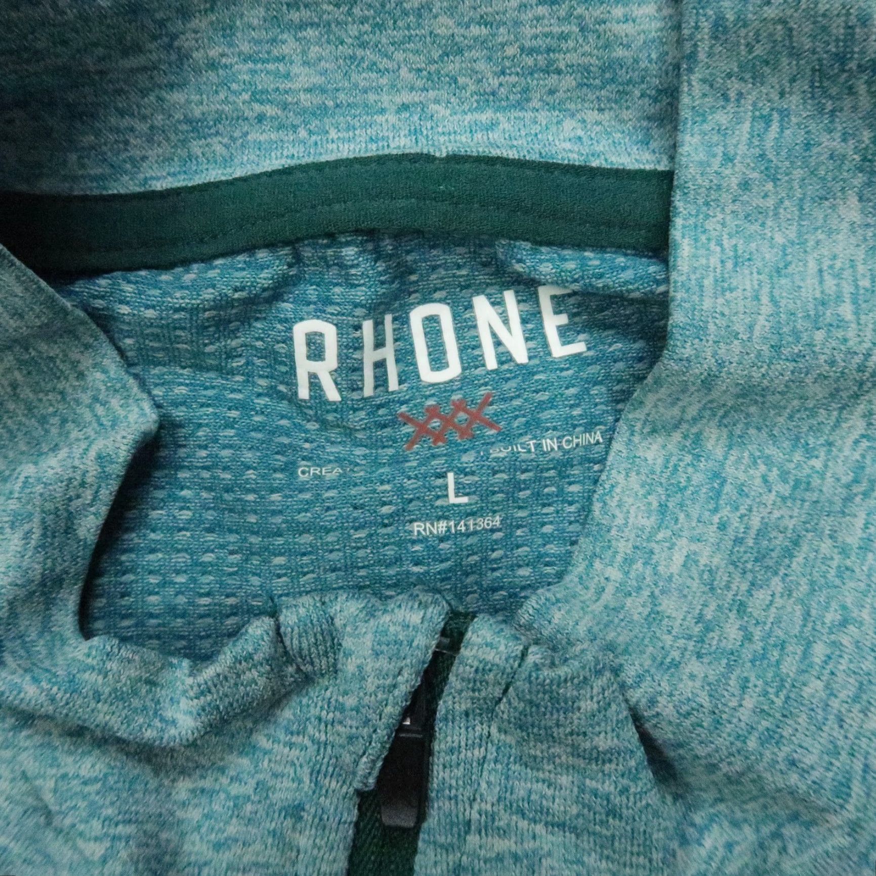 Rhone Rhone Pullover Mens Medium Blue Performance Quarter Zip Long Sleeve Stretch Shirt Size US M / EU 48-50 / 2 - 3 Thumbnail