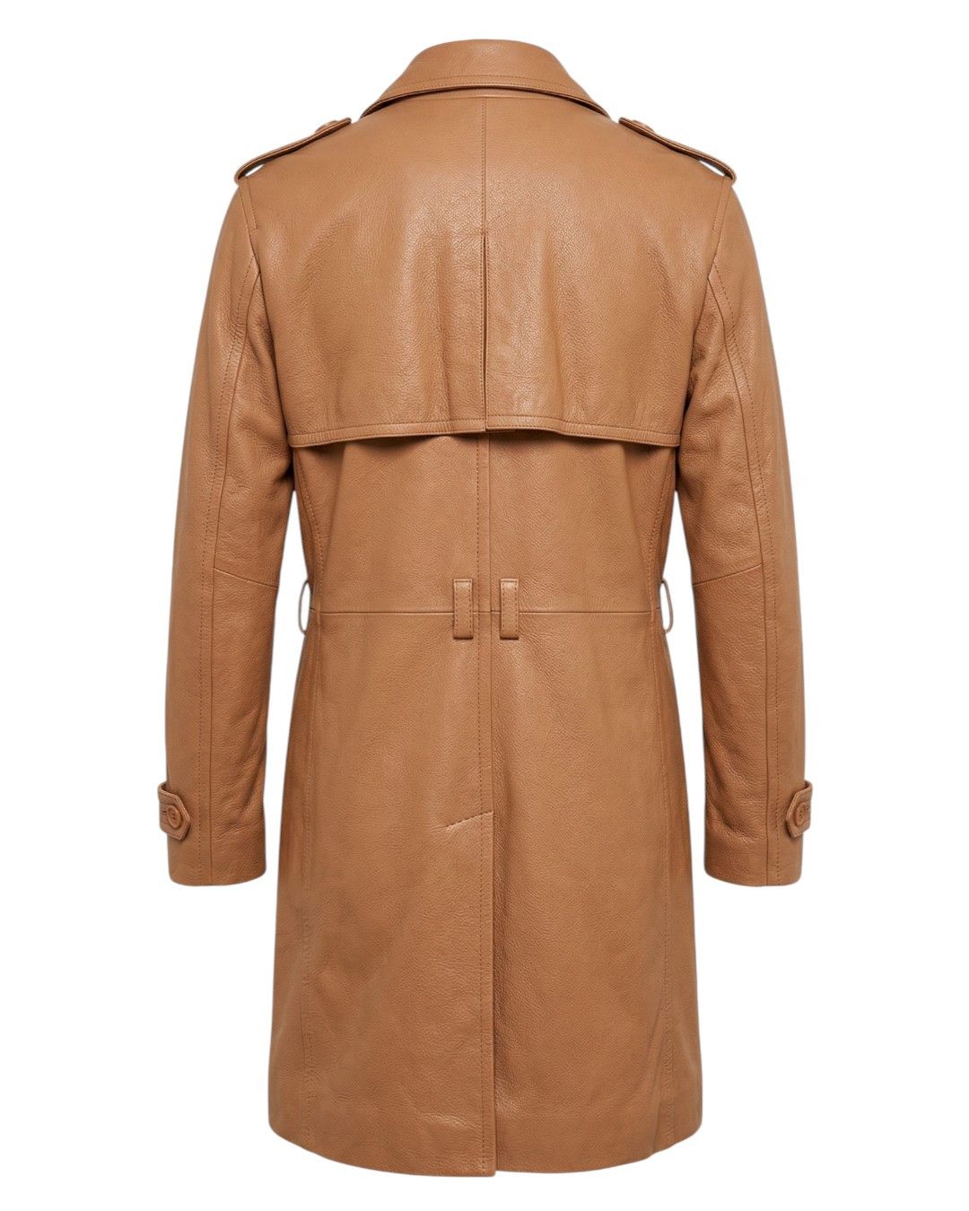 Dirk Bikkembergs SPORT COUTURE LEATHER BELTED TRENCH COAT Size US M / EU 48-50 / 2 - 2 Thumbnail