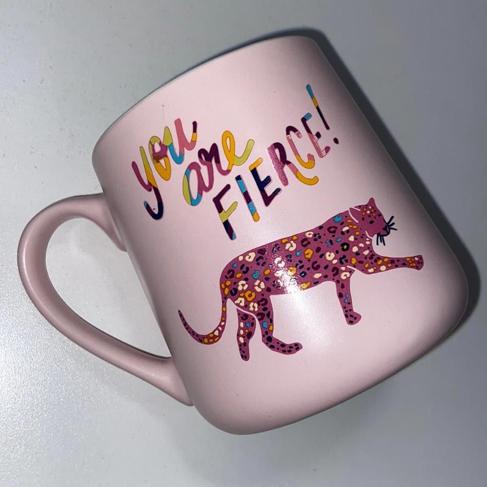 Designer "You Are Fierce” Leopard Coffee Mug Size ONE SIZE - 1 Thumbnail