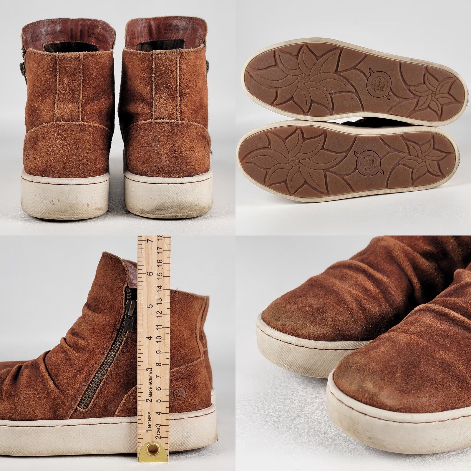 Born VINTAGE Born Scone Brown Leather Boots Sneaker Women's Size 8.5 M Size US 9 / IT 39 - 8 Thumbnail