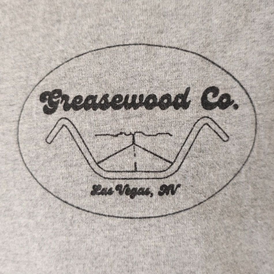 Hanes Hanes Greasewood Custom Handlebars T Shirt Mens XL Gray Biker Las Vegas Mens T-Shirt Crew Neck Short Sleeve Cotton Size US XL / EU 56 / 4 - 3 Thumbnail