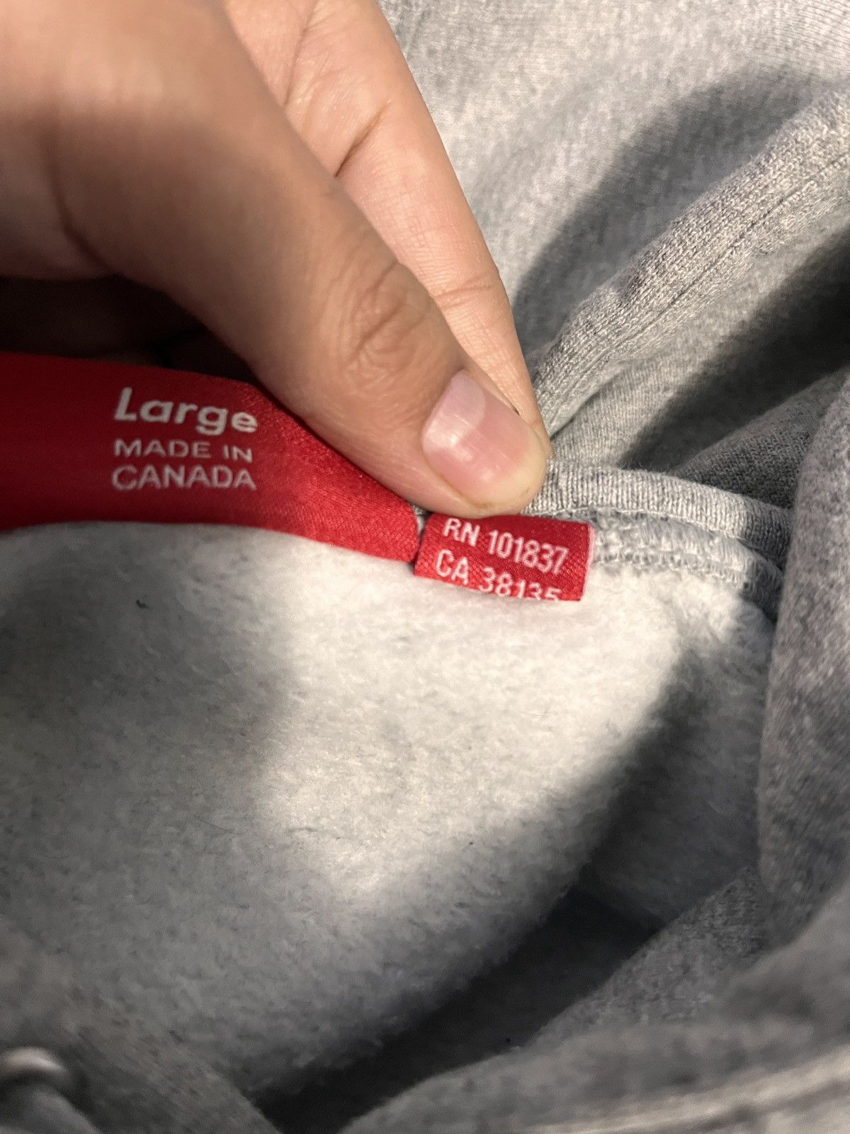 Supreme Supreme Classic Logo Los Angeles Hooded Sweatshirt Heather G Size US L / EU 52-54 / 3 - 2 Thumbnail