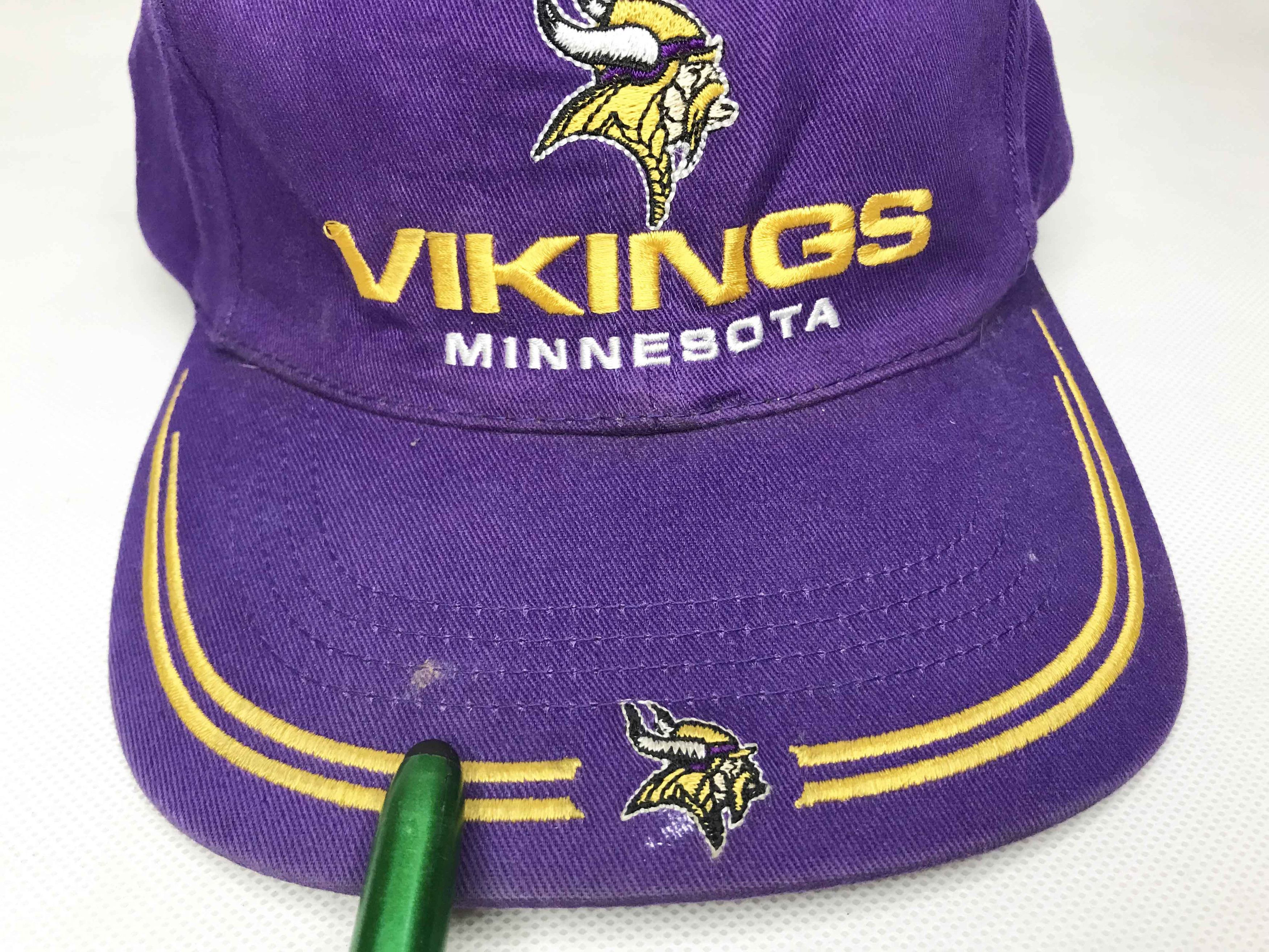 NFL × Twins Enterprise Inc. Vintage Twins Enterprise NFL Minnesota Vikings Football Cap Size ONE SIZE - 9 Thumbnail