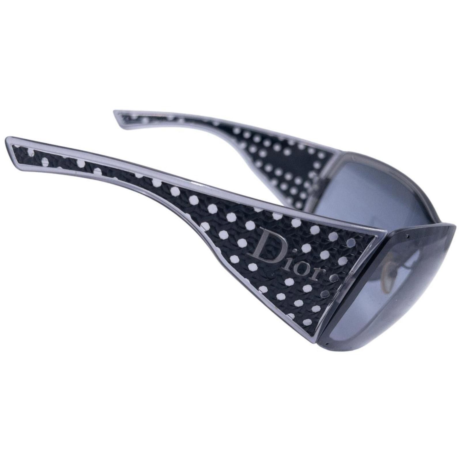 Dior Vintage Dior Polka Dot Shield Sunglasses Size ONE SIZE - 3 Thumbnail