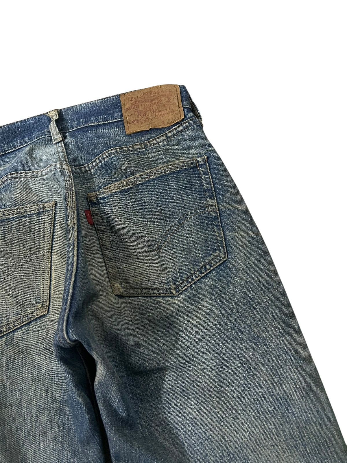 Levi's 60’s Levi’s 501 Redline #2 Selvedge Distressed Rusty Jean Size US 29 - 19 Thumbnail