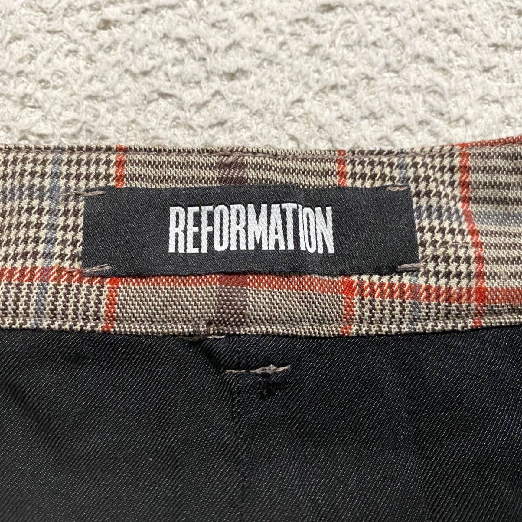 Reformation Reformation Womens sz 0 Skirt Multicolor Plaid Check Mini Size 26" / US 2 / IT 38 - 6 Thumbnail