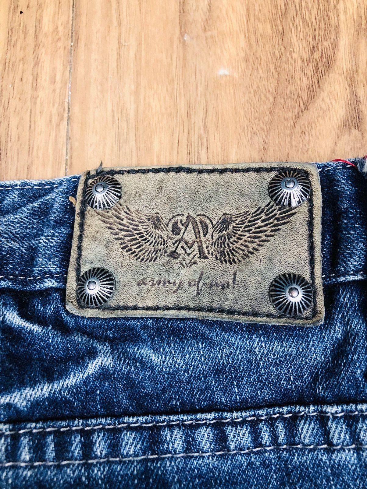 Other Ripped Patch Design Jeans (35) Size US 32 / EU 48 - 19 Thumbnail