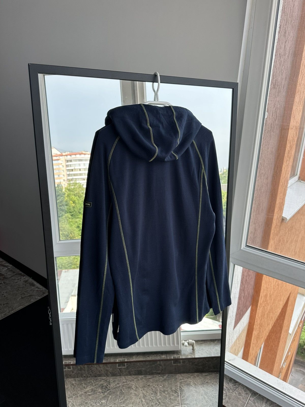 Outdoor Voices REDA Rewoolution Navy Blue Merino Wool Hoodie Size XL Size US XL / EU 56 / 4 - 9 Thumbnail