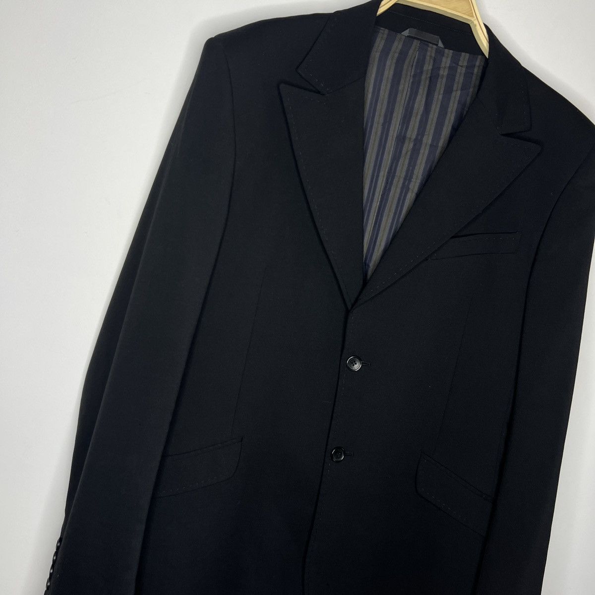 Dolce & Gabbana DOLCE & GABBANA black wool blazer jacket 40 US / 54 EU Size 40R - 3 Thumbnail