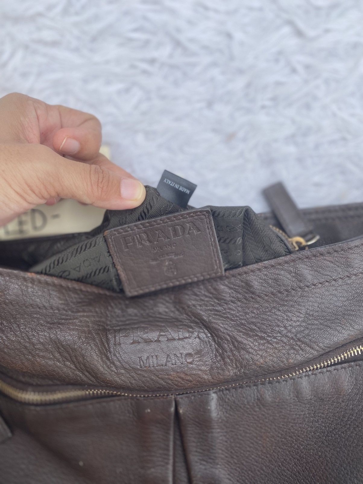 Prada Rare PRADA Leather Cross Body Bag Size ONE SIZE - 15 Thumbnail