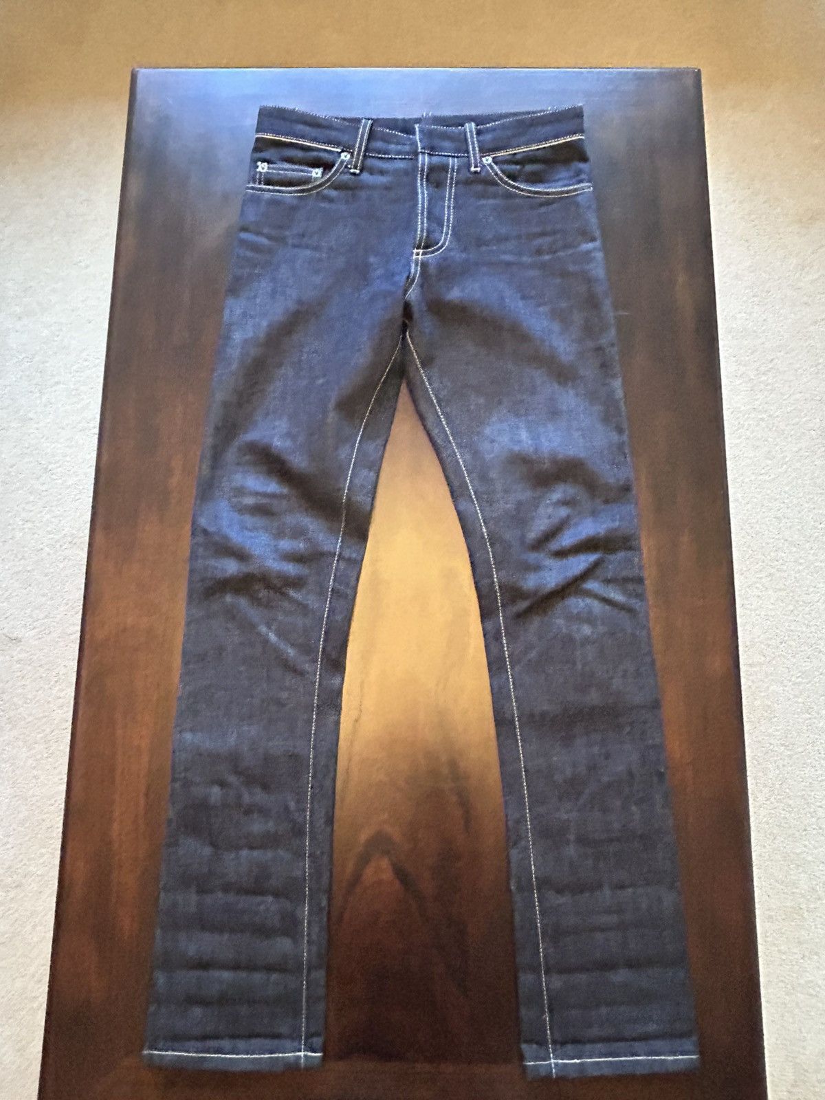 Balenciaga Balenciaga Raw Denim 2010's Skinny Jeans Size US 29 - 1 Thumbnail