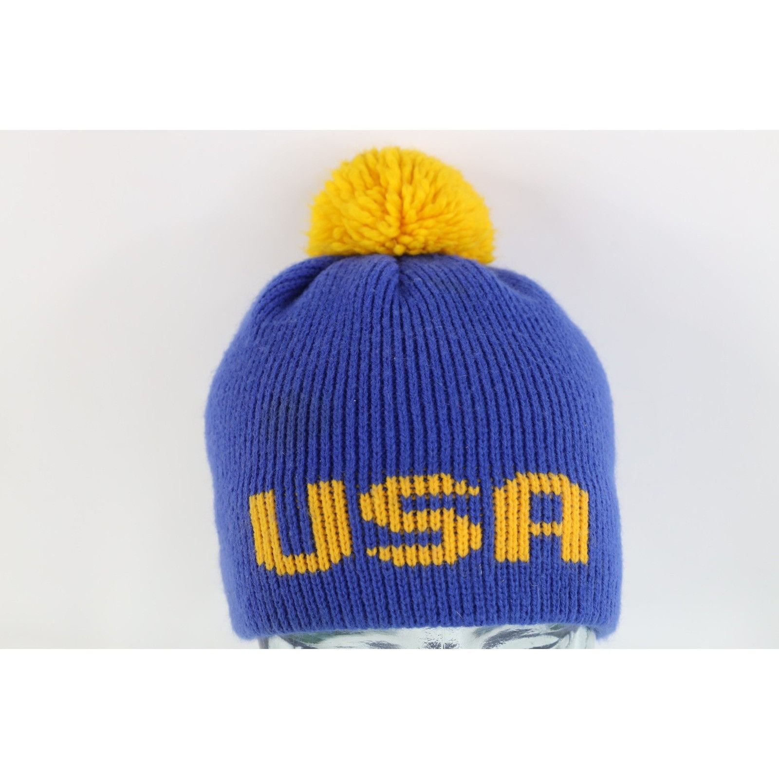 Vintage Vintage 70s Streetwear USA Wool Ribbed Knit Beanie Hat Size ONE SIZE - 1 Thumbnail