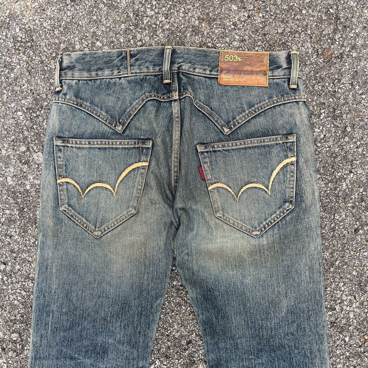 Hysteric Glamour Edwin 503 SS Flare Jeans Low Rise Japanese Denim Boot Cut Size US 31 - 12 Thumbnail