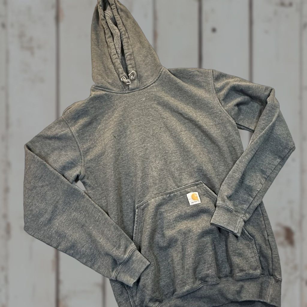 Carhartt VINTAGE Carhartt K121-026 Pullover Hoodie Regular Fit Black Men's Small Hoodie Logo Kangaroo Pocket Size US S / EU 44-46 / 1 - 1 Thumbnail