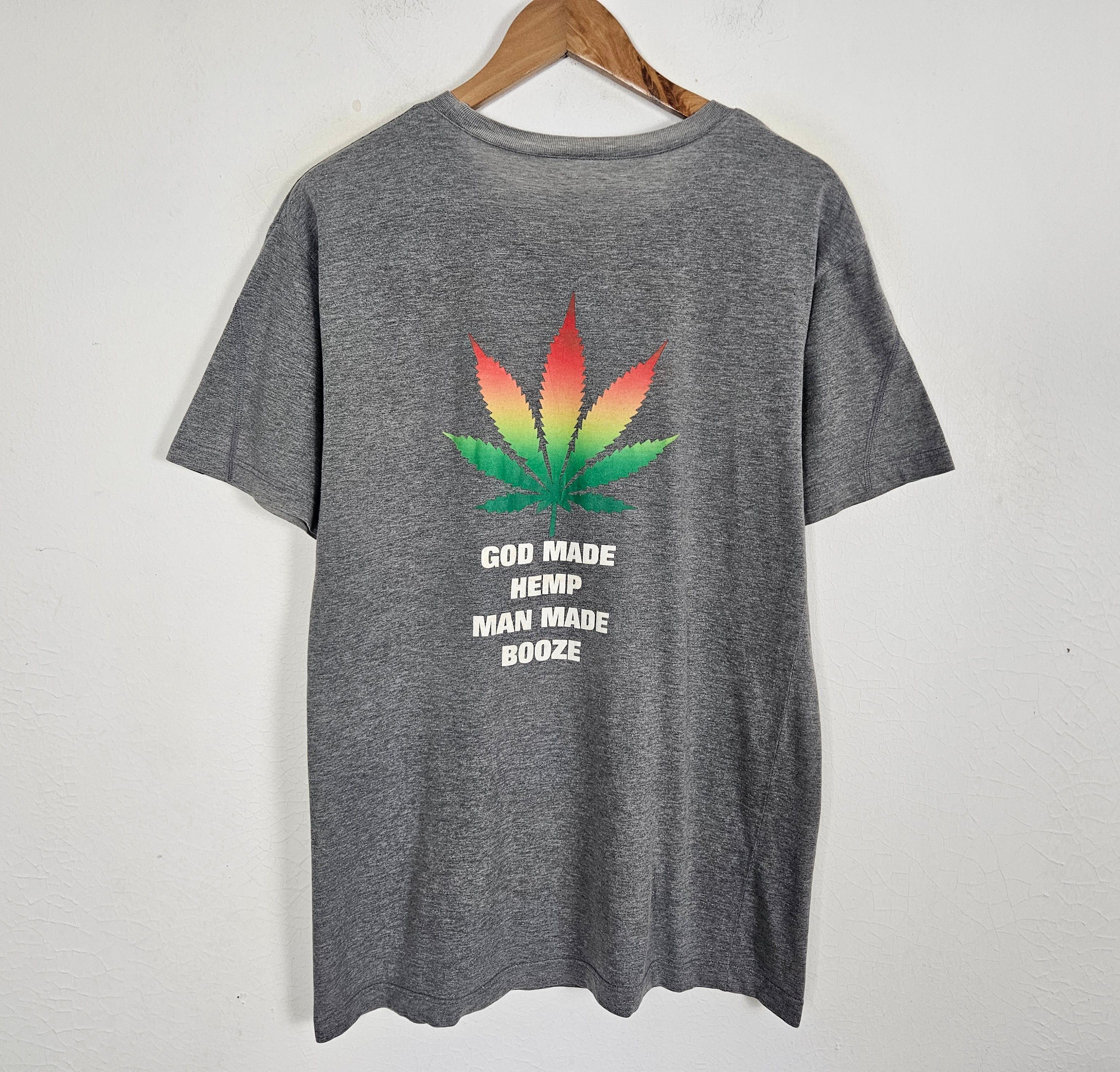 Japanese Brand × PPFM PPFM God Make Hemp Man Made Booze Shirt Size US M / EU 48-50 / 2 - 2 Thumbnail