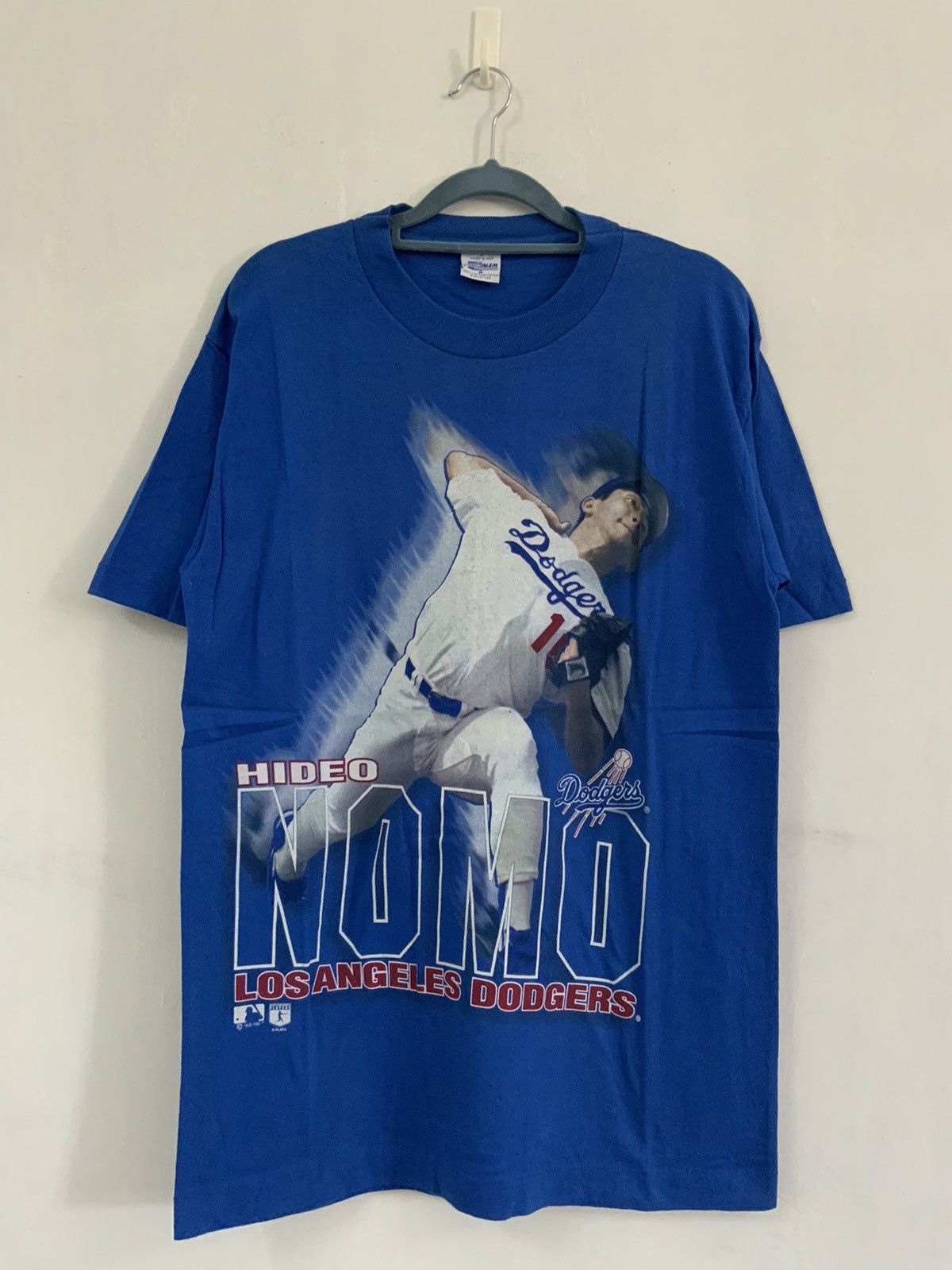 Vintage 1995 Los Angeles Dodgers Hideo Nomo Salem Sportswear T-Shirt Sz.XL  / Sole Food SF