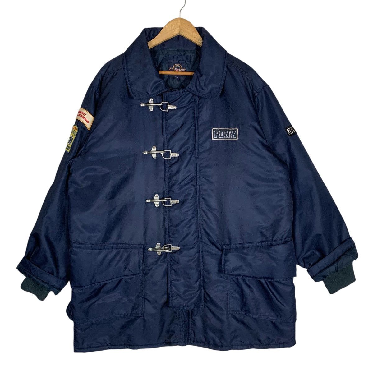 Vintage Vintage Fire Department FDNY Fire Zone StreetWear Jacket Size US XL / EU 56 / 4 - 2 Thumbnail